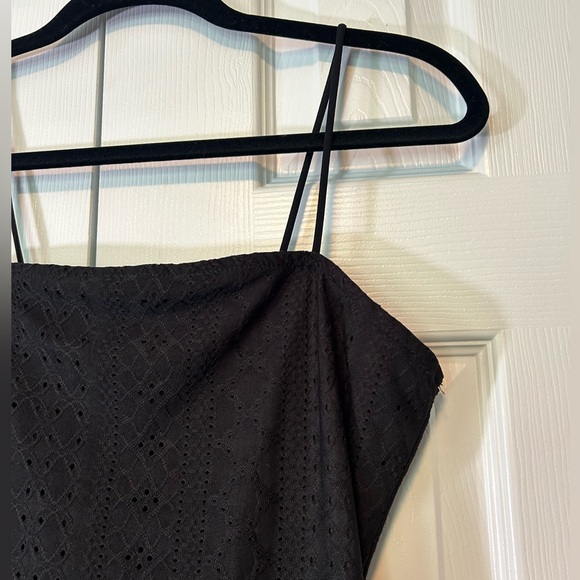 Rue21 Bodycon Dress Black Large Stretch Lined Spaghetti Strap Midi - Picture 2 of 14